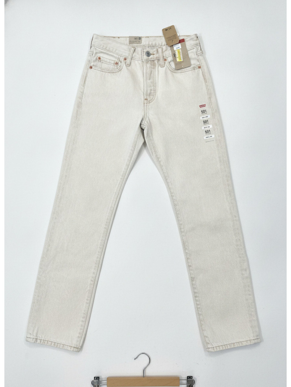 Levi's 501 Original Fit White Denim Jeans